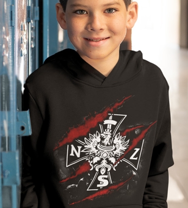 Bluza z kapturem dziecięca NSZ ŻOŁNIERZE WYKLĘCI